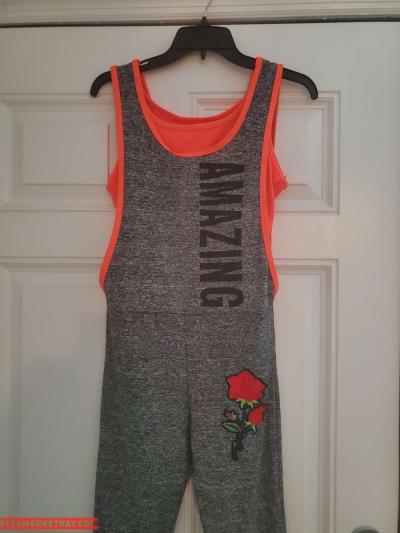 women romper capri - Thumbnail 2