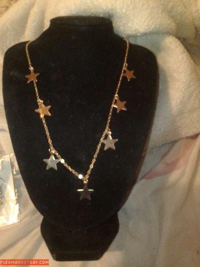 knotty star gold tone necklace - Thumbnail 2