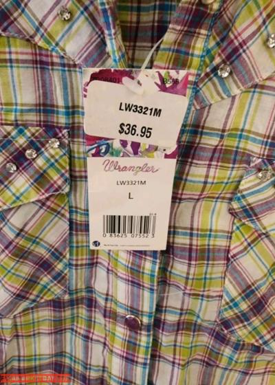 Ladies Wrangler Western Shirt size L - Thumbnail 2