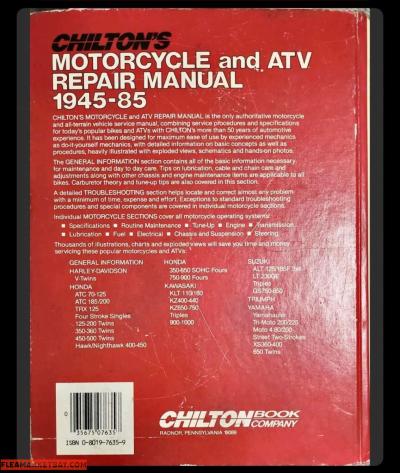 Chiltons Motorcycle and ATV Repair Manual 194585 - Thumbnail 2