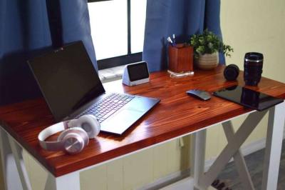 Farmhouse wooden desk - Thumbnail 4