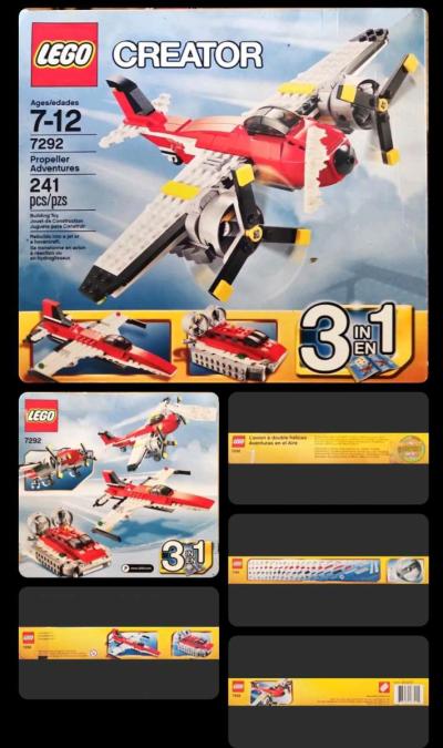 NEW LEGO CREATOR Propeller Adventures 7292 241 pieces - Thumbnail 1