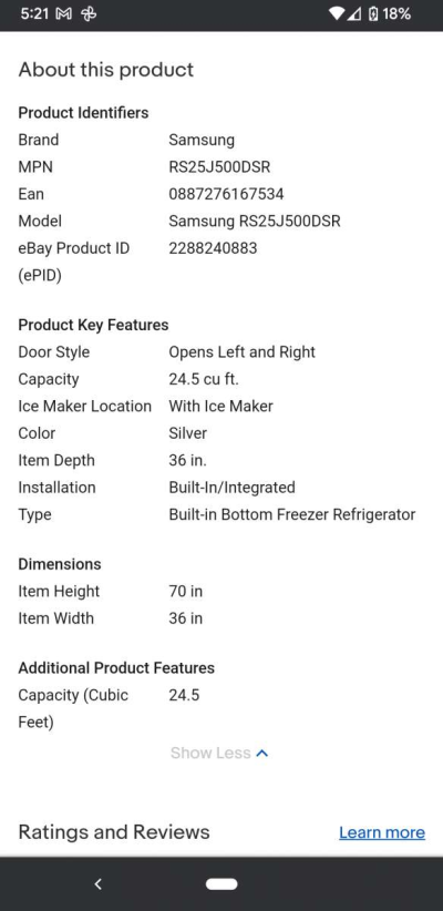 Samsung refrigerator - Thumbnail 3