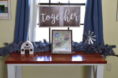 Farmhouse wooden desk - Thumbnail 6