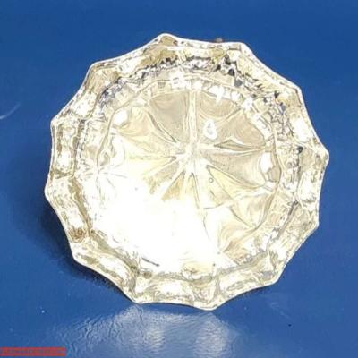 1 Antique Vintage Crystal Clear Glass Door Knobs 12 Points C - Thumbnail 2