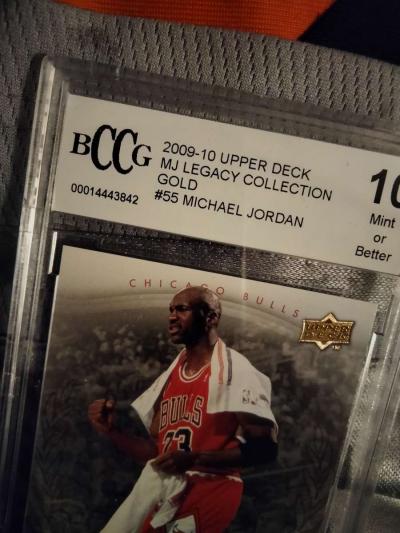 Michael Jordan graded basketball card BCCG 10 - Thumbnail 3