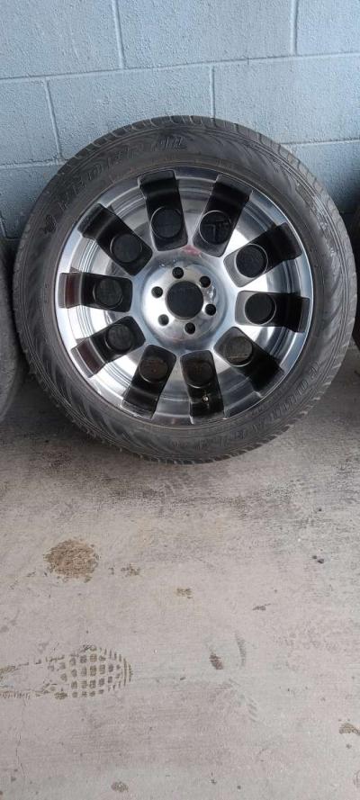 six lug 22 inch chromolly wheels and tires - Thumbnail 3