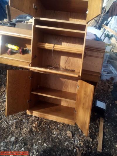 cabinet with writing desk - Thumbnail 2