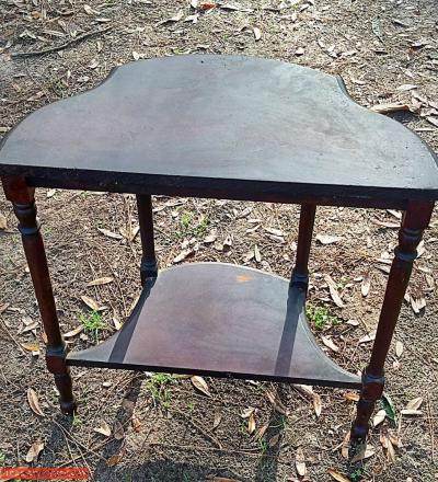 Antique half moon table - Thumbnail 2
