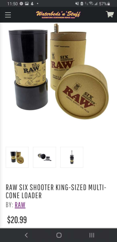 RAW Six Shooter Cone Packer