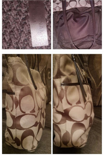 COACH H1380F25771 SIGNATURE STRIPE TOTE - Thumbnail 6