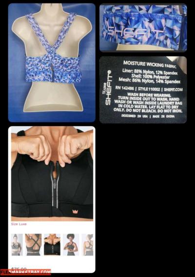 1 Luxe Shefit Sports Bra - Thumbnail 2