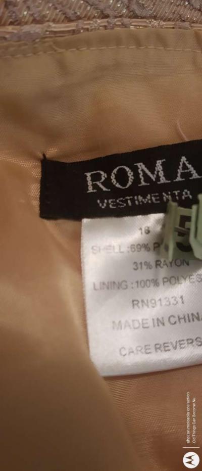 2 Pc Womens Roma embossed classy suit - Thumbnail 3