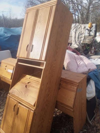 cabinet with writing desk - Thumbnail 4