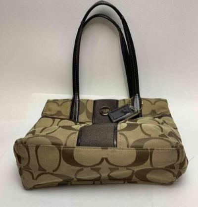 COACH H1380F25771 SIGNATURE STRIPE TOTE - Thumbnail 4