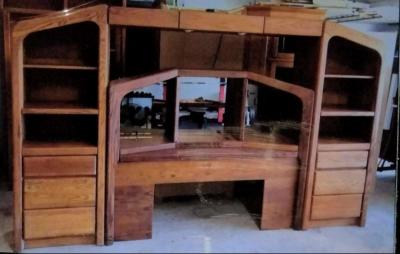 Queen size headboard wall unit - San Antonio, Texas