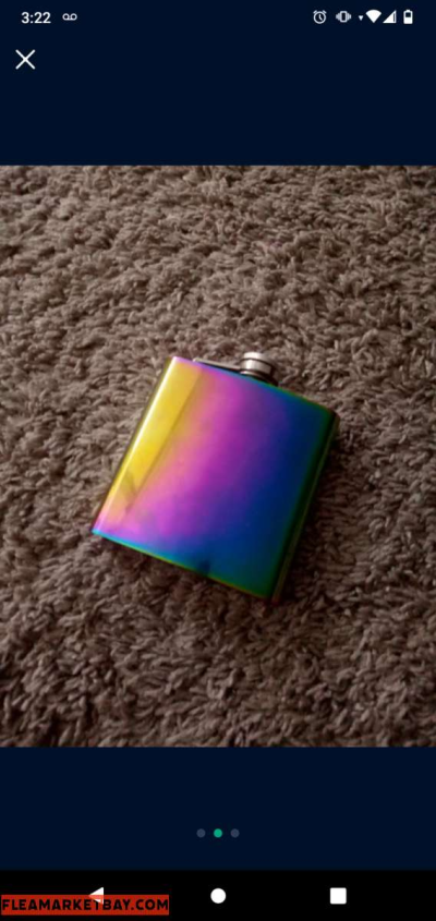 Neocrhrome Stainless Steel 6oz Flask - Thumbnail 2