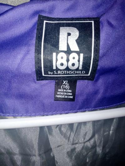 Girls Purple Puffer Jacket - Thumbnail 4