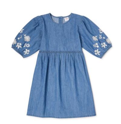 Wonder Nation Girls Balloon Sleeve Dress