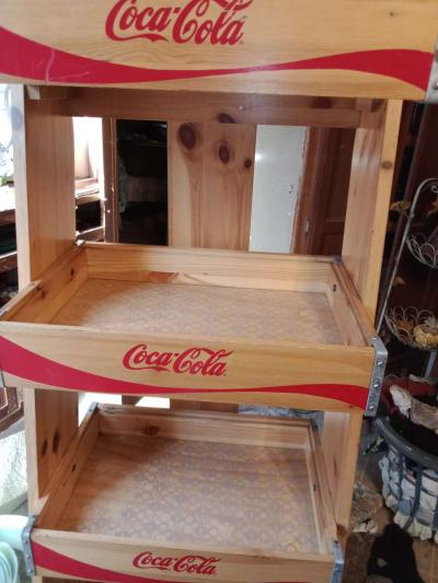 coke cola four tier Wooden shelf - Thumbnail 6