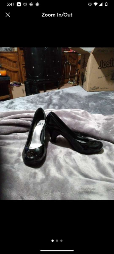 GIANNI BINI BLACK HEELS 6 5 - Thumbnail 3