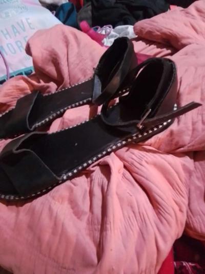 woman sandals with rhinestone - Thumbnail 2