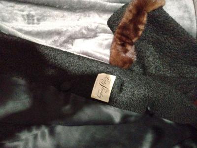1960s A line Black Persian Lamb with Brown Mink Collarcuffs - Thumbnail 2