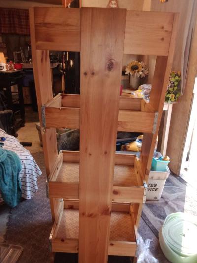 coke cola four tier Wooden shelf - Thumbnail 5