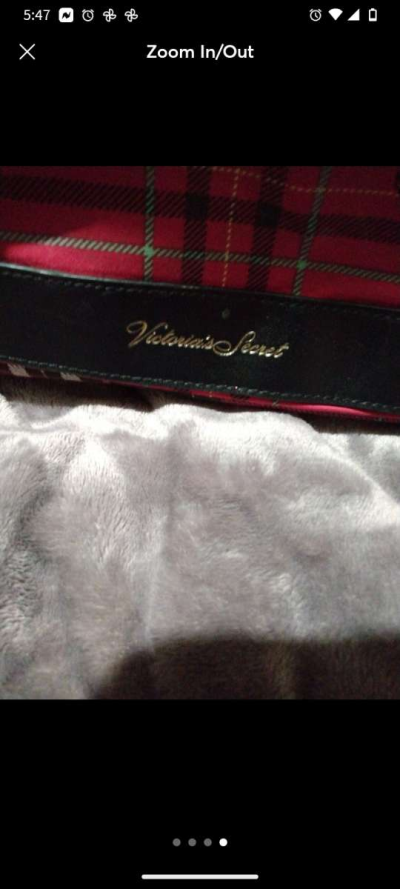 VICTORIAS SECRET PLAID TOTE PURSE LIKE NEW CONDITION - Thumbnail 4
