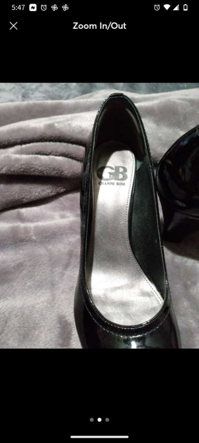 GIANNI BINI BLACK HEELS 6 5 - Thumbnail 2