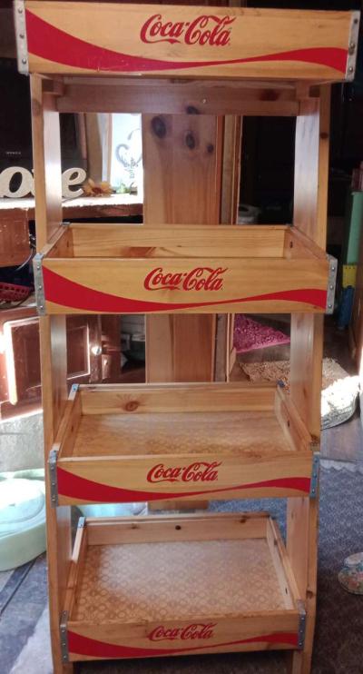 coke cola four tier Wooden shelf - Huntington, Texas