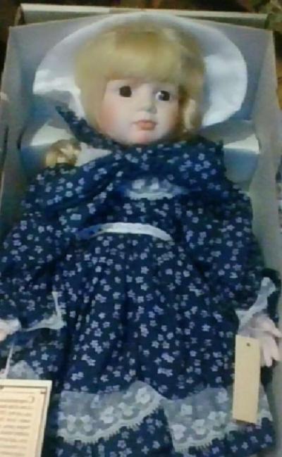 Porcelain Doll with stand - Thumbnail 1