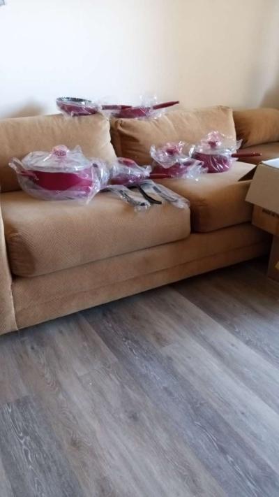 sofa and ottoman also buffet cabinet good condition as well - Thumbnail 6