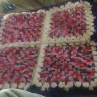 Large Crocheted Pillow Cover - Thumbnail 1