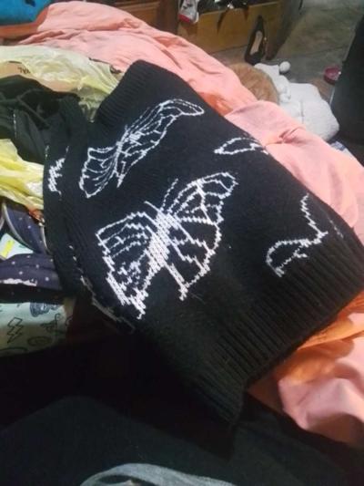 plus size sweater skirt butterfly - Thumbnail 2