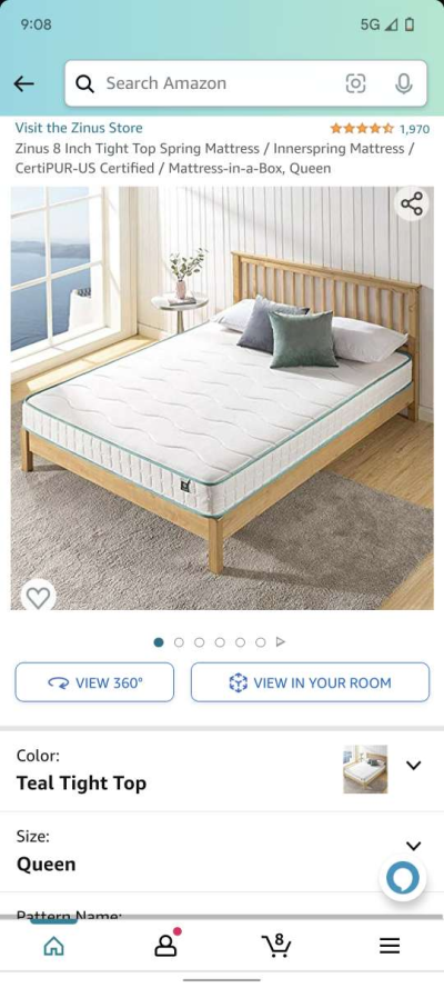 memory foam queen mattress - Thumbnail 2