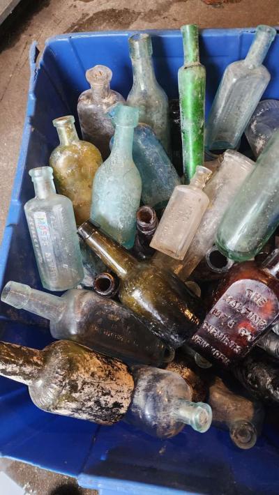 old bottles from late 1800s early 1900s