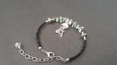 Custom Emerald and Quartz Charm Bracelet Jewelry - Thumbnail 4