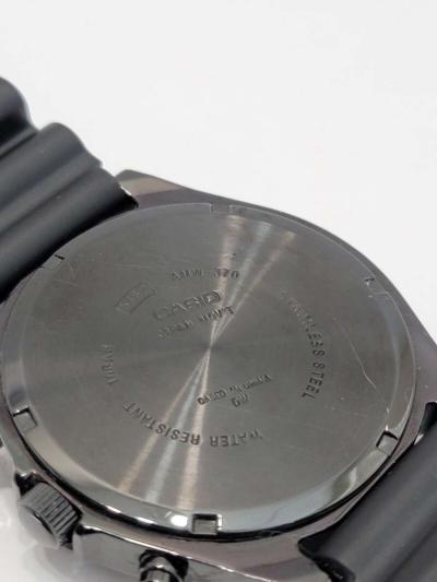 Casio Mens AMW370B1A1 Black Analog MultiFunction Chronograph - Thumbnail 4
