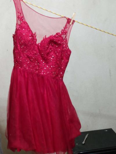red dress for balls nice and never used size m - Thumbnail 2