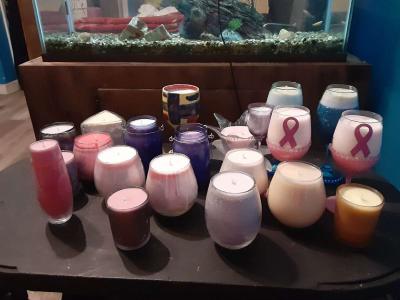 scented candles and wax melts