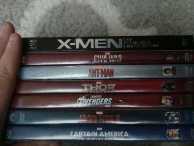 dvds marvel and others