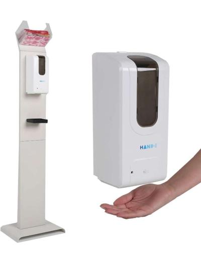 Automatic Hand Sanitizer Dispenser Stand wFace Mask Dispense - Thumbnail 2