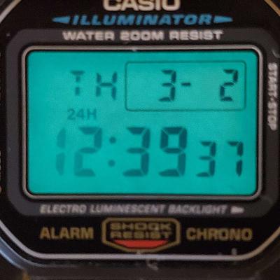 Casio Mens GShock DW5600 Classic Black Resin 44mm New Batter - Thumbnail 5