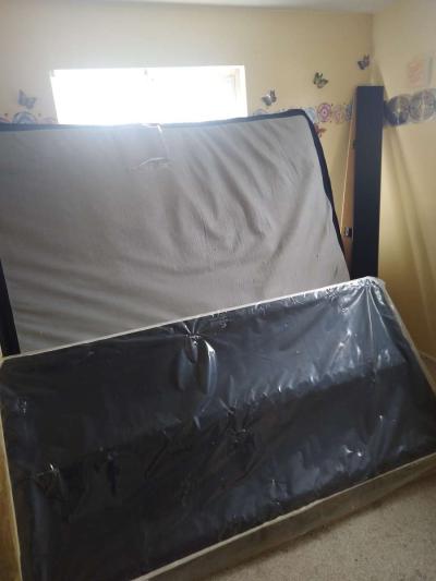 King size bed Marble and Redwood - Thumbnail 2