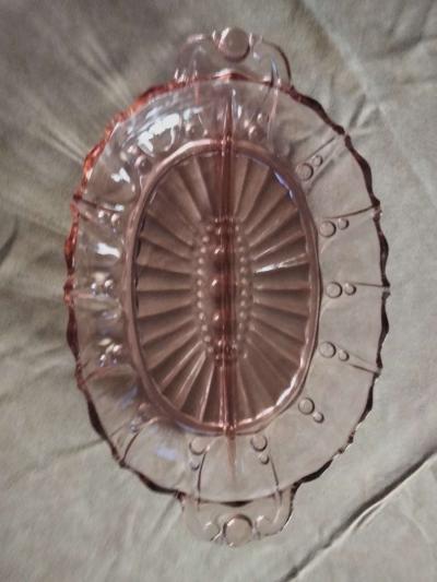 1940  vintage pink glassware - Thumbnail 5