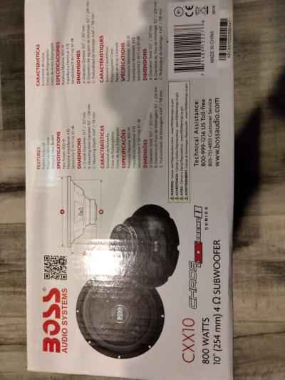 BOSS 10 INCH SUBWOOFER - Thumbnail 3