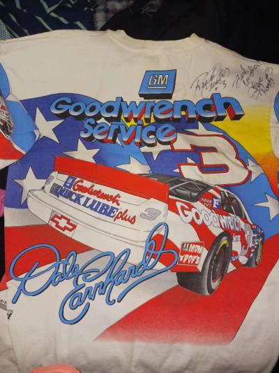 Dale Earnhardt shirt signed by his Pit Crew - Thumbnail 2