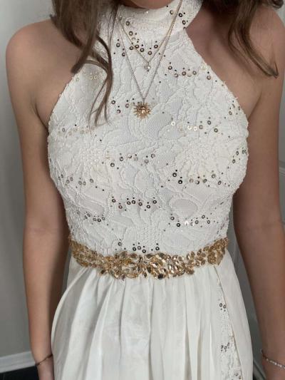 ivory and gold dress - Thumbnail 2