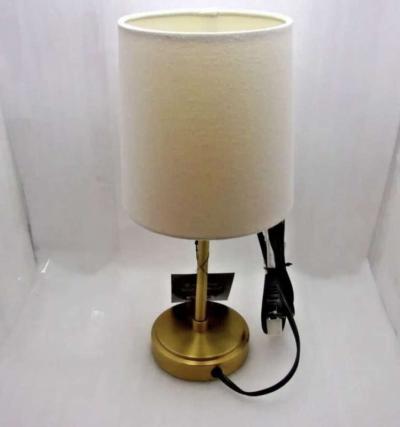 Two Gold Metal Stick Mini Table Lamp  Threshold - Thumbnail 4